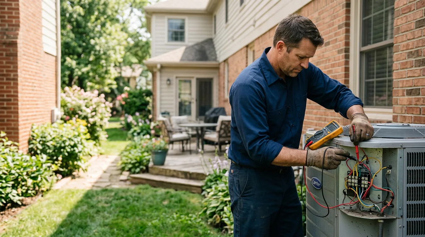 HVAC technician working near Pasadena, MD